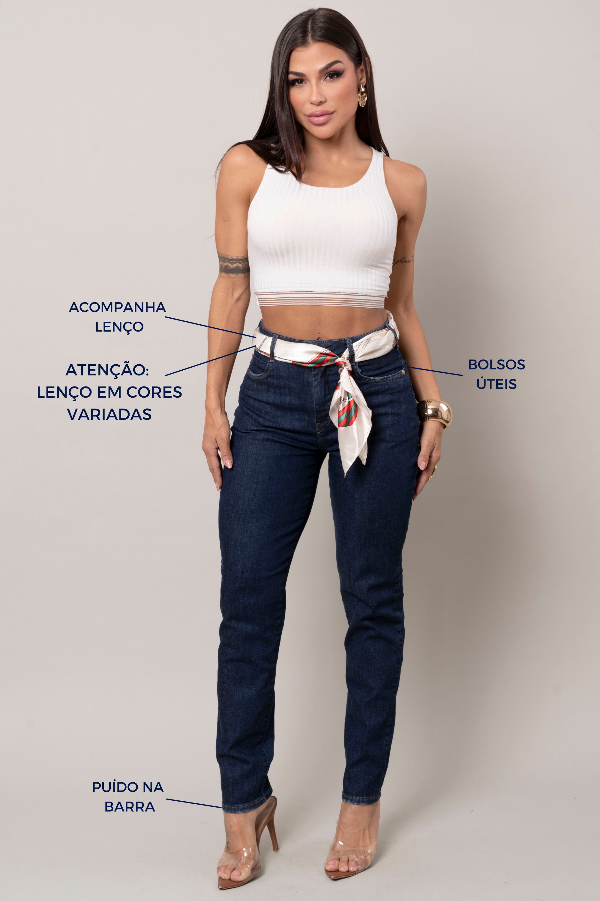 Calça Feminina Mom: Conforto e praticidade para o dia a dia.